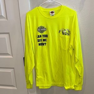 EUC Men’s Harley Davidson Motorcycles Tee T-Shirt Long Sleeve Top Size L Large